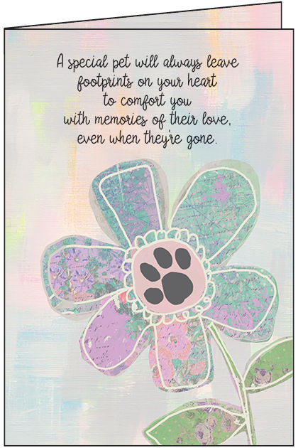 Comforting Pet Sympathy Card