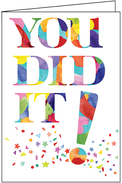 Confetti Congratulations Card