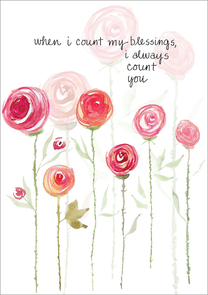 Count My Blessings Birthday Card