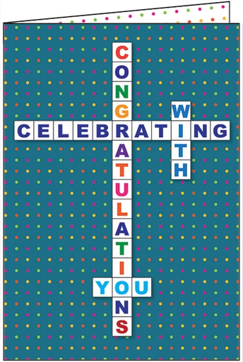 Crossword Congratulations Card