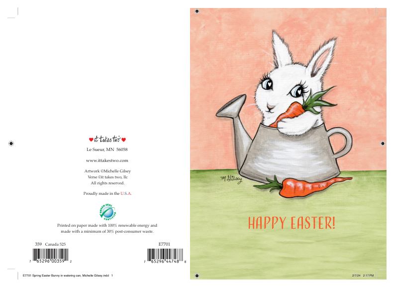 E7701 - Blossoms with Joy Easter Card
