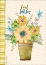 Feel Better Soon Flower Pot  Card
