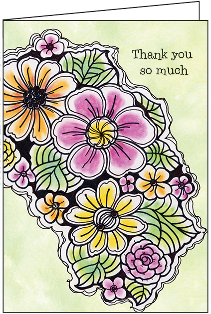 Floral Thank You Card
