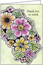 Floral Thank You Card