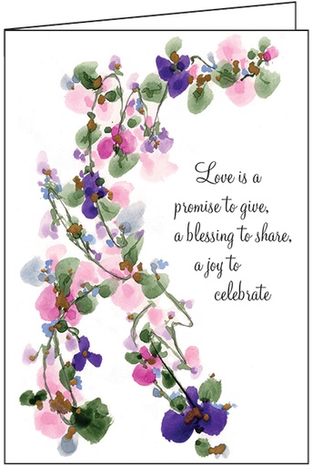 Floral Wedding Card
