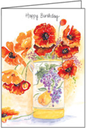 Flower Jar Birthday Card