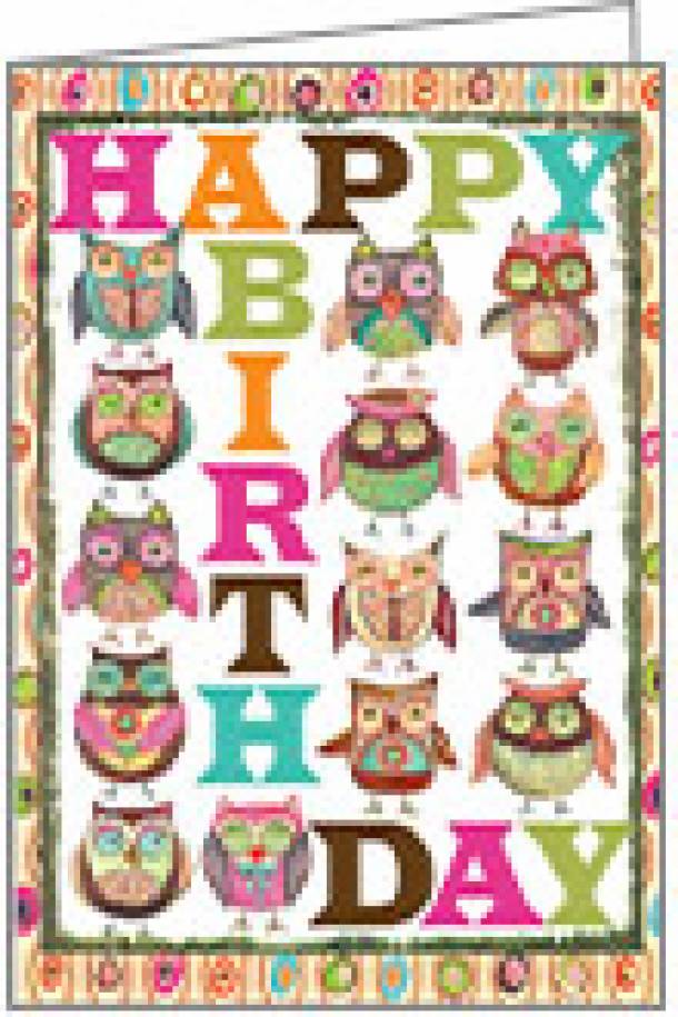 From Owl Of Us Birthday Card
