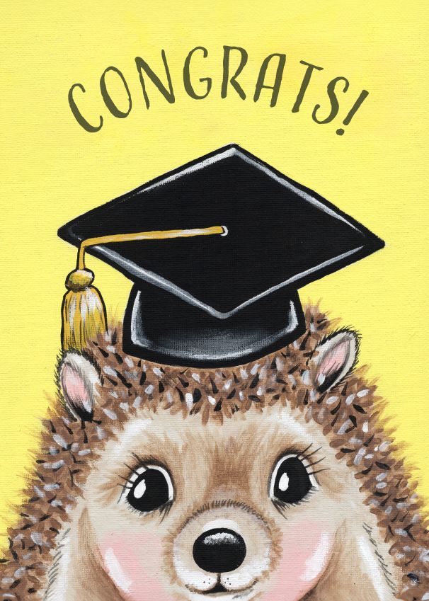 G7403 - Graduation Hedgehog Card