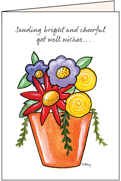 GW7501 - Cheerful Get Well card