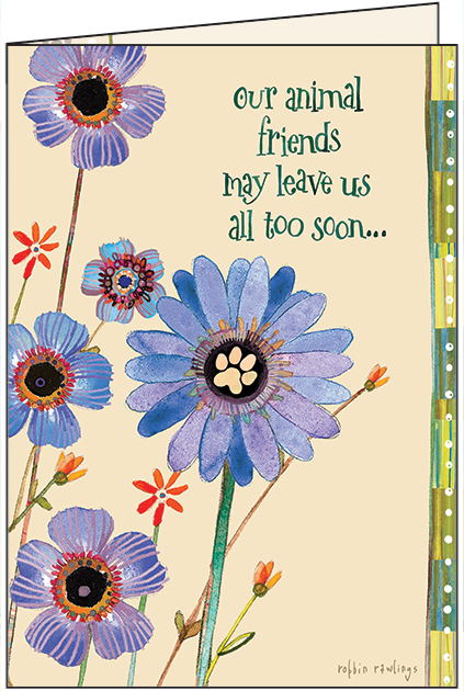 Gentle Footprints Pet Sympathy Card