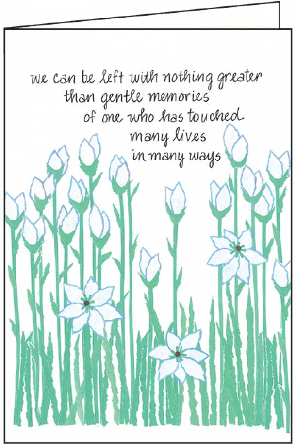 Gentle Memories Sympathy Card-S216