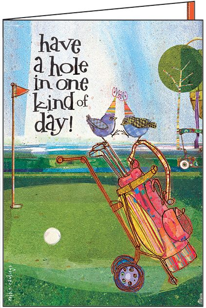 Happy Birthday Card- Golfing