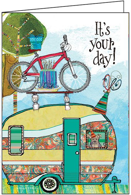 Happy Birthday Card- Happy Camper