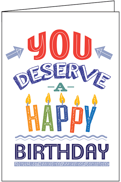 Happy Candles Birthday Card