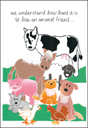 Hard to Lose Animal Friends Loss of Pet Card-P469