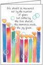 Heart Candles Birthday Card