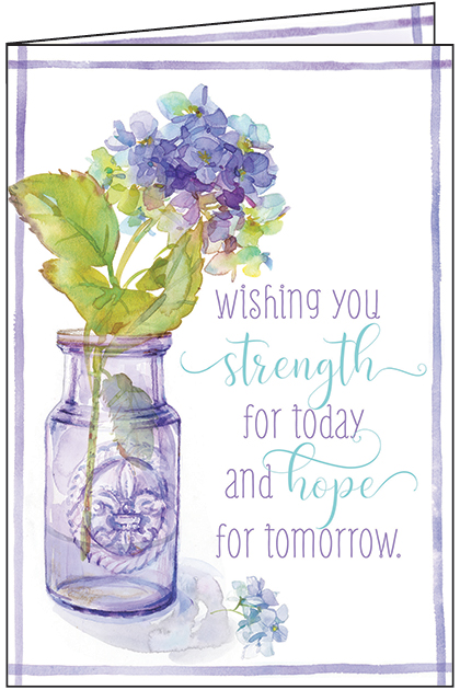 Hydrangea Encouragement Card