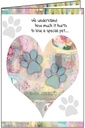 Loving Paws Pet Sympathy Card