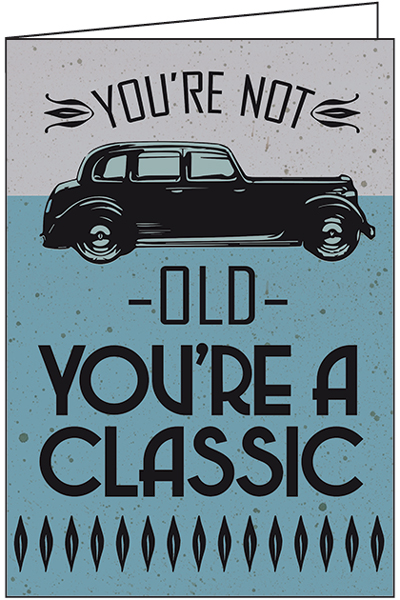 Old Classic Birthday Card
