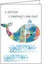 Pattern Whale Birthday Card