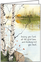 Peaceful Lake Get Well Card-GWG502