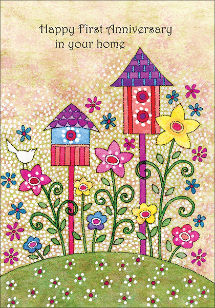 RE5425 - Happy First Anniversary in your Home Cards