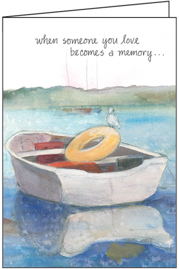 Row Boat Sympathy Card-S4251