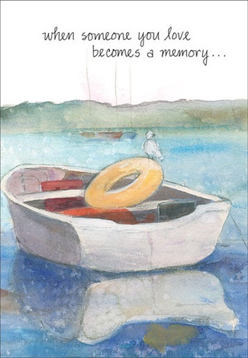 Row Boat Sympathy Card