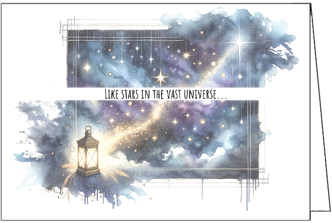 S244667 - Eternal Light Sympathy Card - Stars in the Universe