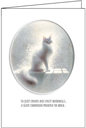 S244679 - Silent Companion Cat Sympathy Card - In Quiet Corners