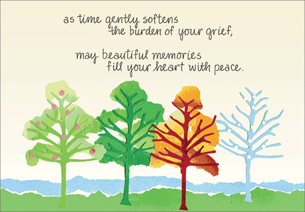 S269H - Beautiful Memories Anniversary of Loss Cards