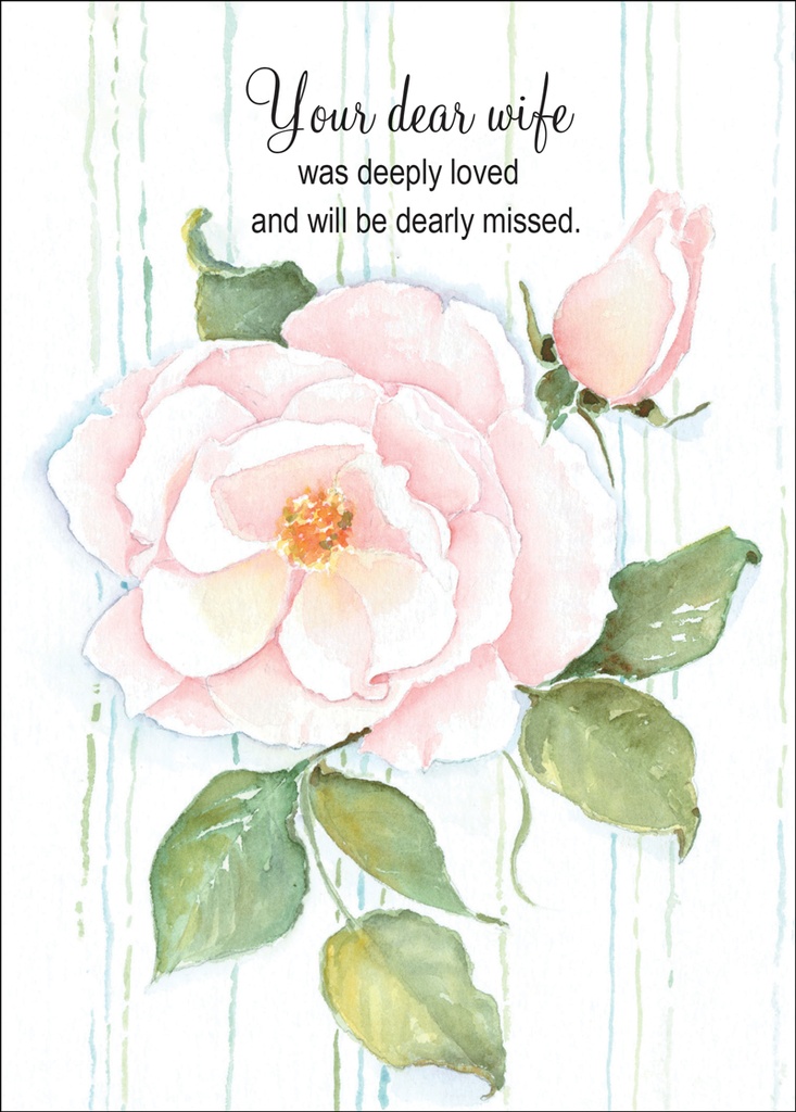 S4259 Sympathy - Loss of Wife