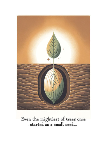 S44658 - Mighty Trees Encouragement Card - Growth and Resilience