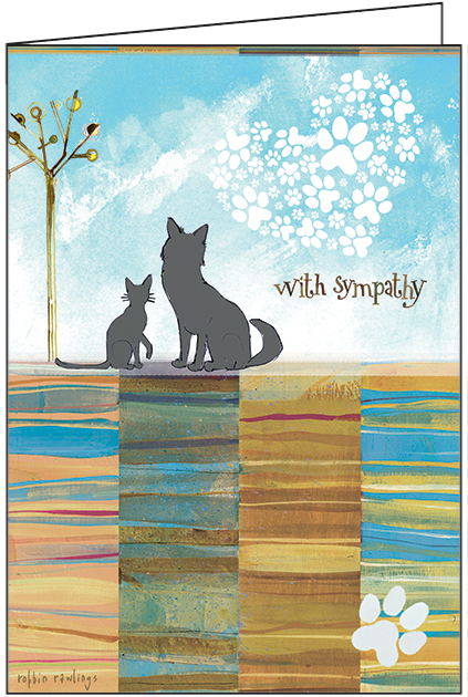Silhouette Pets Sympathy Card