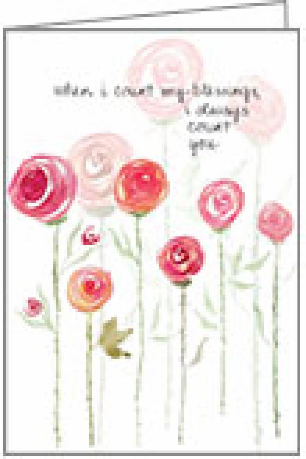 Simple Roses Birthday Card