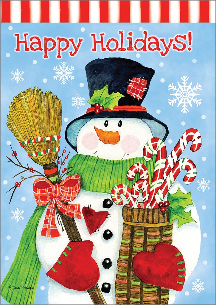 Snowman and Candy Cane Christmas