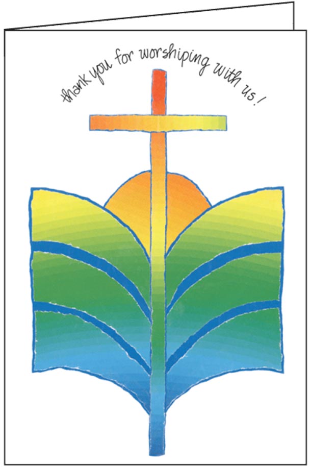 Thank You for Worshiping Card-T335C