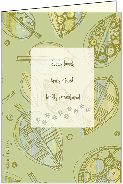 Truly Missed Pet Sympathy Card