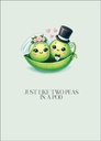 W407 - Two Peas Wedding Card
