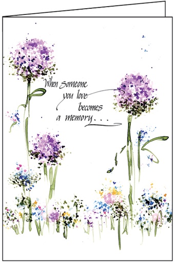 Watercolor Flower Sympathy Card