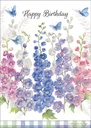 Floral Butterflies Birthday Card