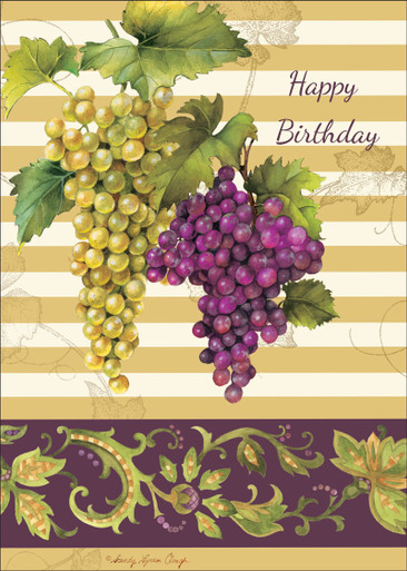 Grapes Birthday Card