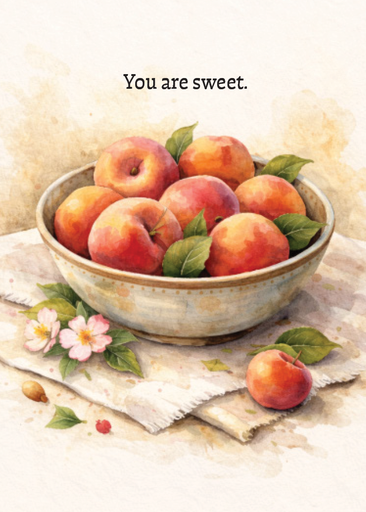 You are sweet.