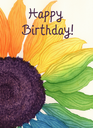 Colorful Sunflower Birthday 