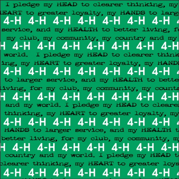 4-H Pledge Scrapbook Paper