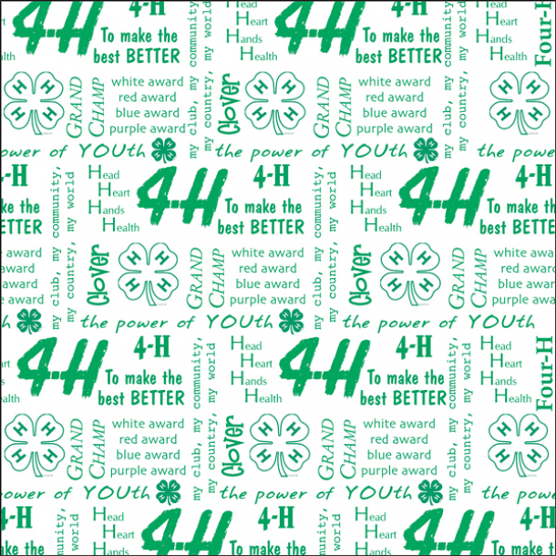 4-H White Scrapbook Paper