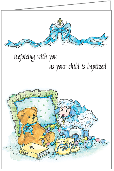 Rejoicing Baptism Card-C2620C