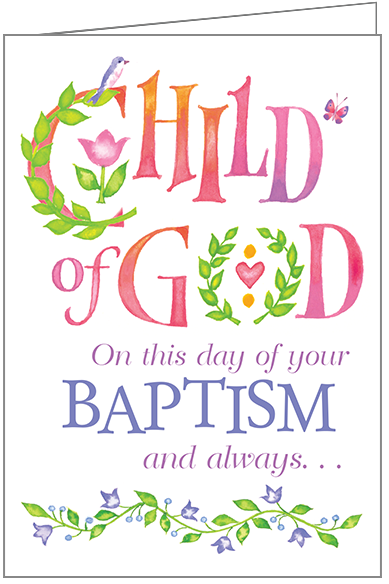C1605C - Child of God Baptism Card