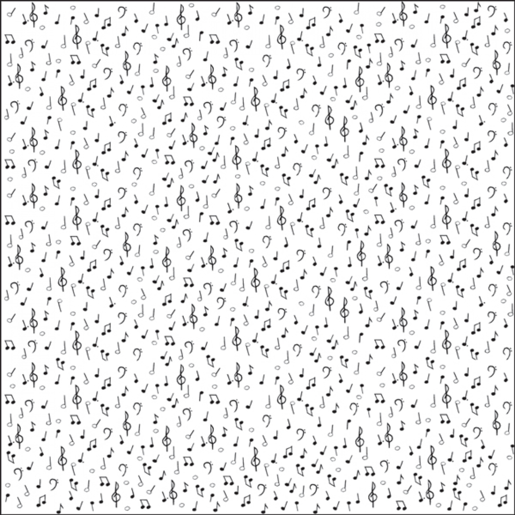 Musical Notes Scrapbook Paper-LS50