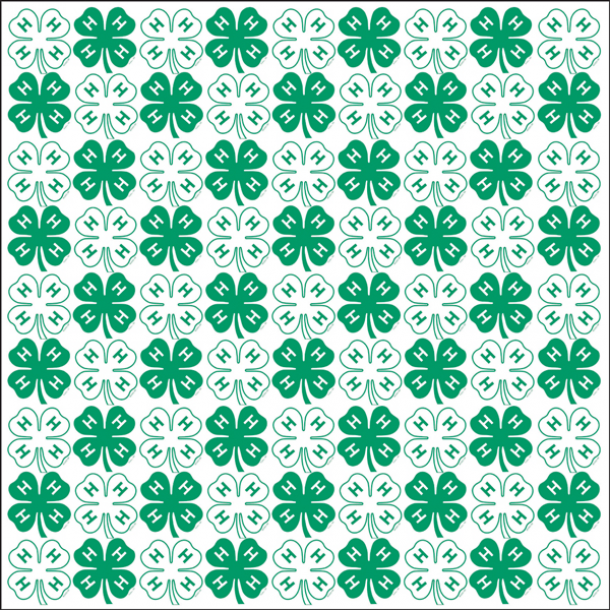 4-H Emblem Scrapbook Paper-LS163